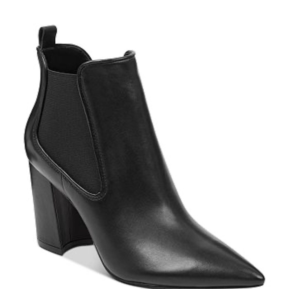 Marc Fisher Shoes - Marc Fisher Taci Pointy Toe Ankle Bootie Black Leather Size 8